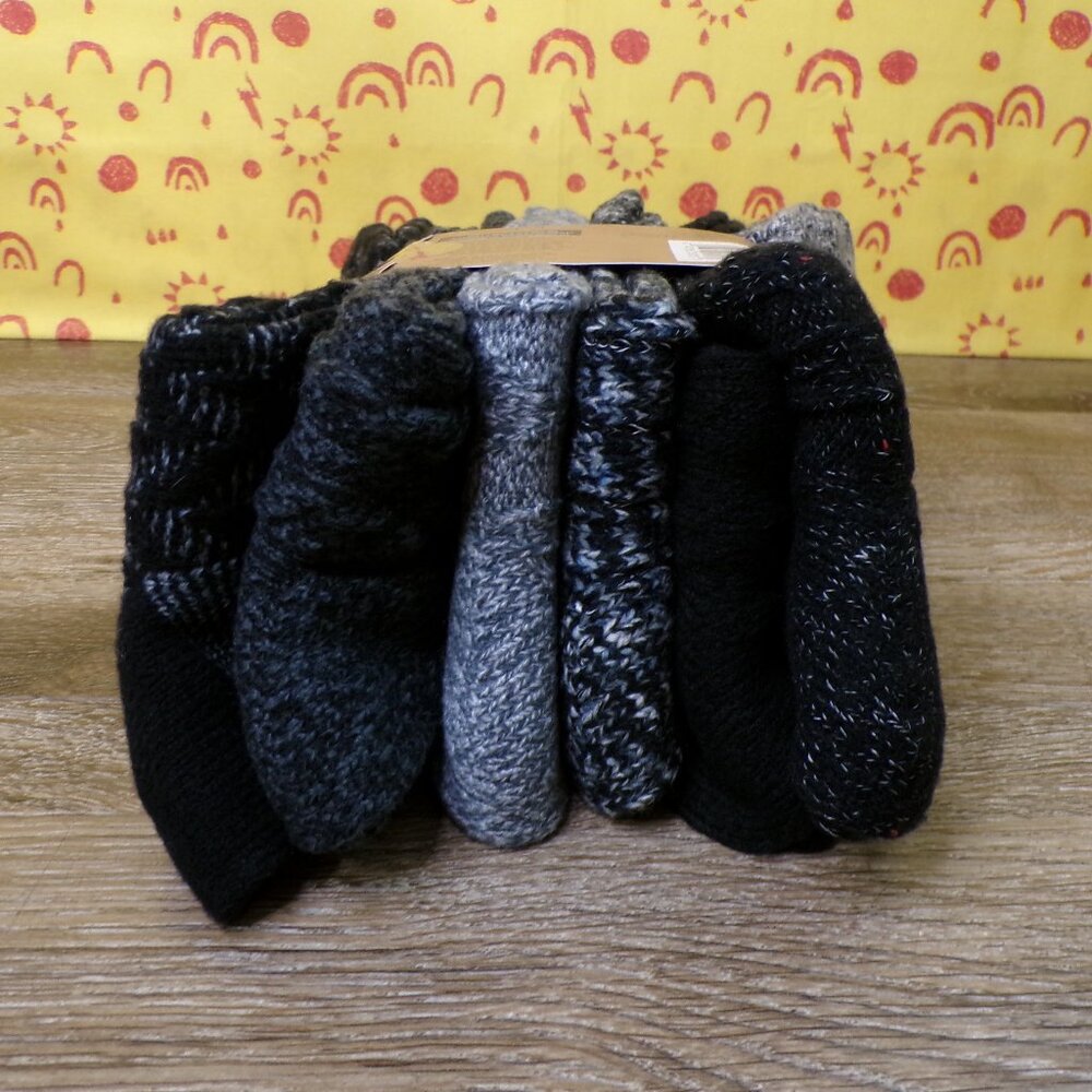 BEARPAW NWT Ladies' Boot Socks 6 Pairs Shoe Size 4-10 Live Life Comfortably - Picture 5 of 9